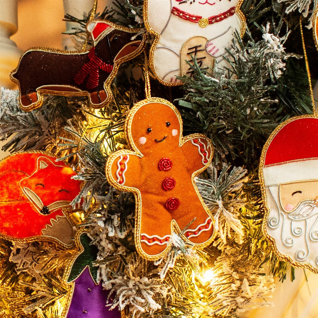 Gingerbread man (zari) Xmas dec