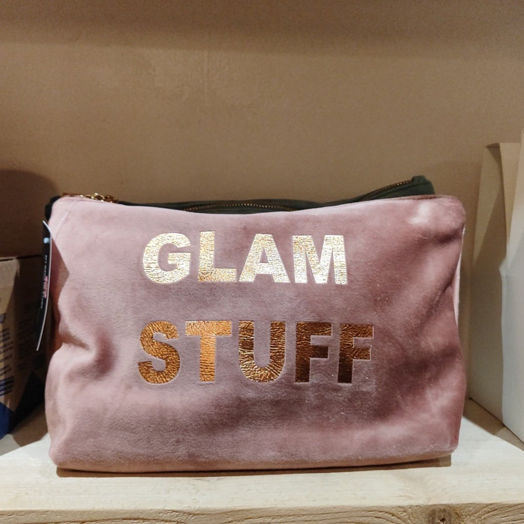 Velvet pouch - rose - glam stuff