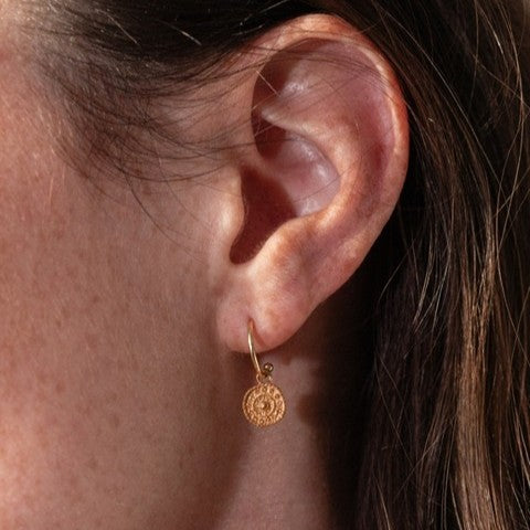Coin earrings - gold
