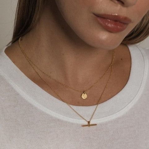 T-bar necklace - gold