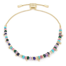Load image into Gallery viewer, Harmony candy multi gemstone gold bracelet
