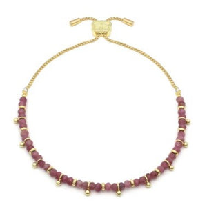 Harmony pink tourmaline gold bracelet