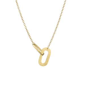 Flat chain necklace - single