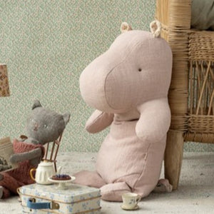 Safari friends - medium hippo - soft rose