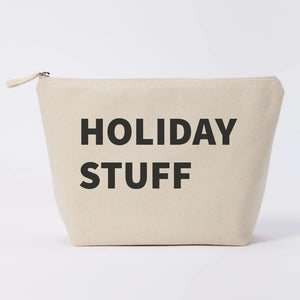 Large pouch - natural - holiday stuff