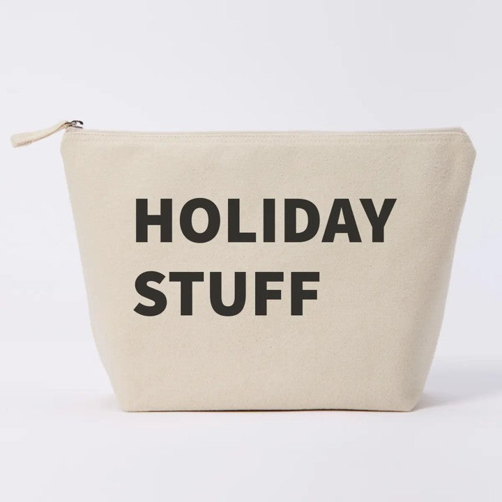 Large pouch - natural - holiday stuff