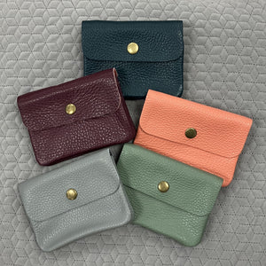 Leather purse - various colours