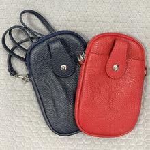 Load image into Gallery viewer, Leather front pocket crossbody bag - various colours
