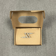 Load image into Gallery viewer, Bejewelled lightning bolt pin
