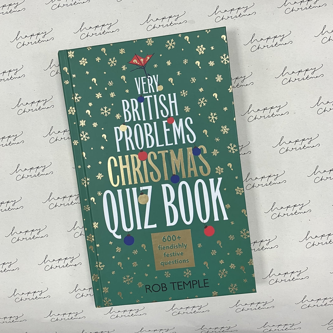 Very British problems Christmas quiz book