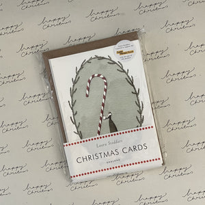 Christmas cards (10 pack) - candy cane