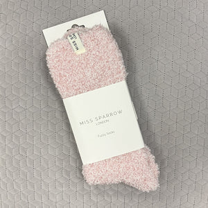 Fuzzy plain socks - various colours