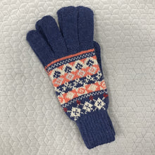 Load image into Gallery viewer, Squares gloves - navy
