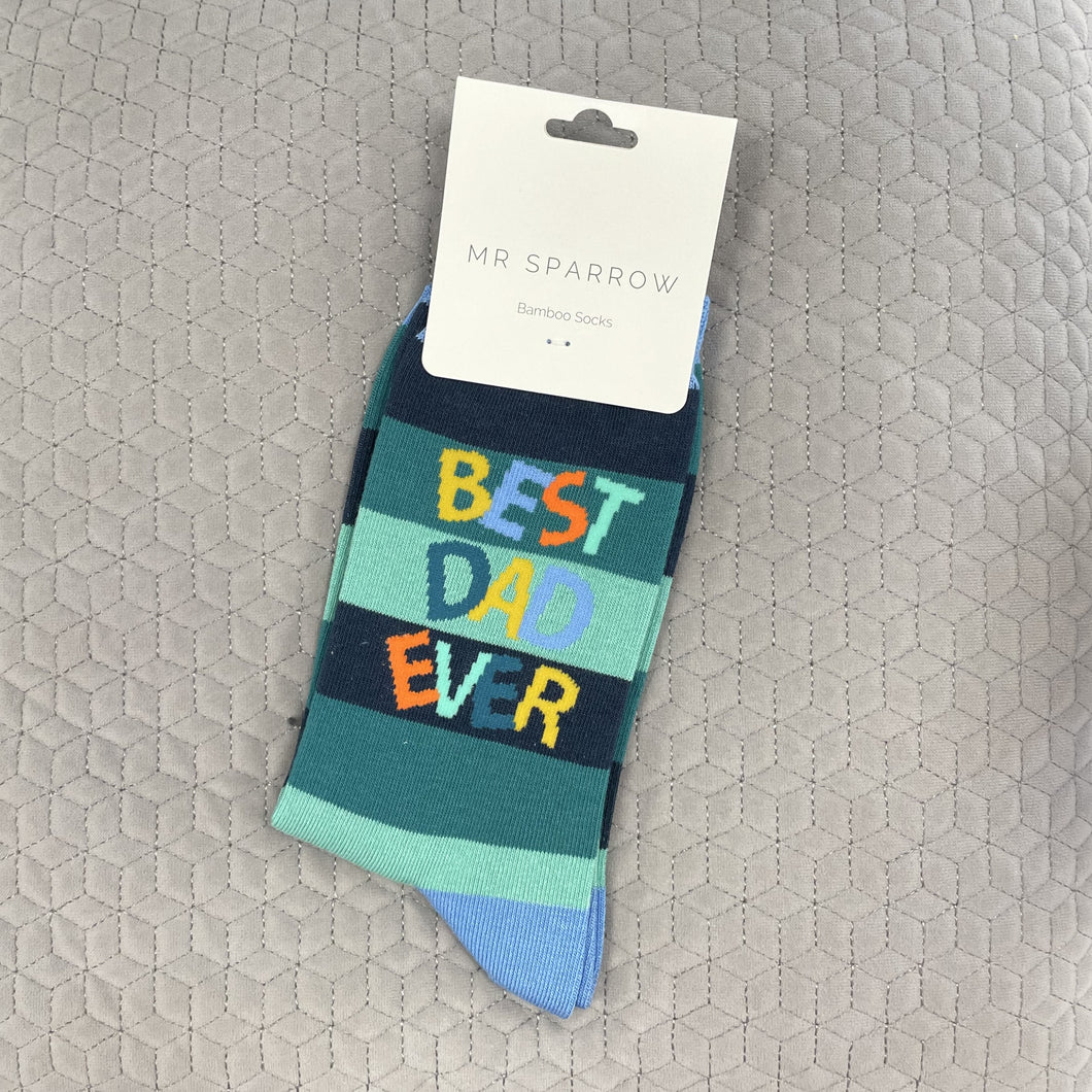 Best Dad ever socks - green