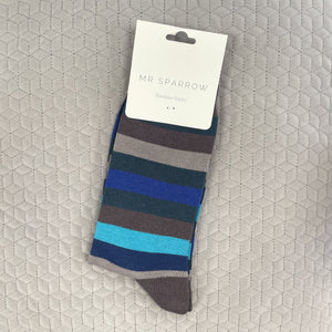 Striped socks - royal