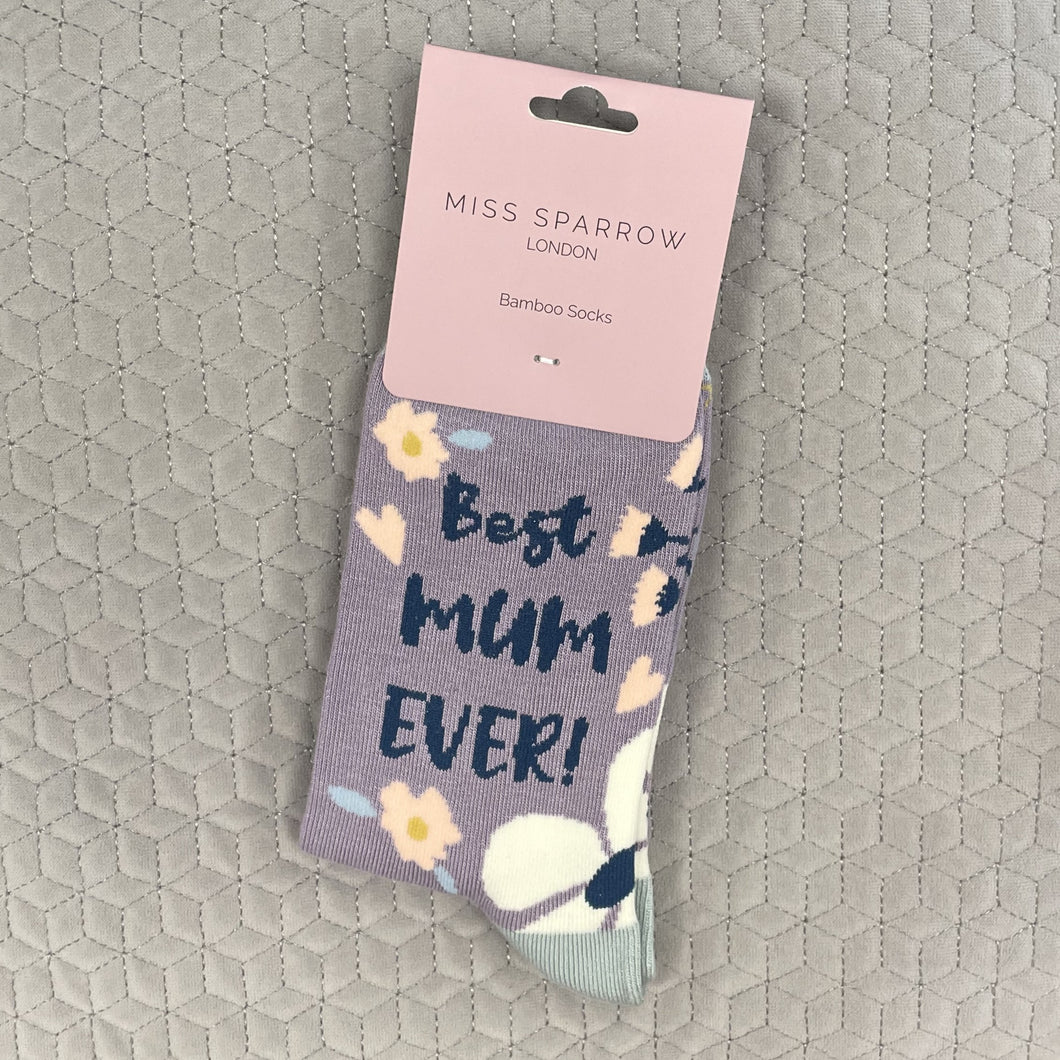 Best Mum ever socks - lavender