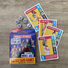 Load image into Gallery viewer, Horrible Histories battle stone age card game
