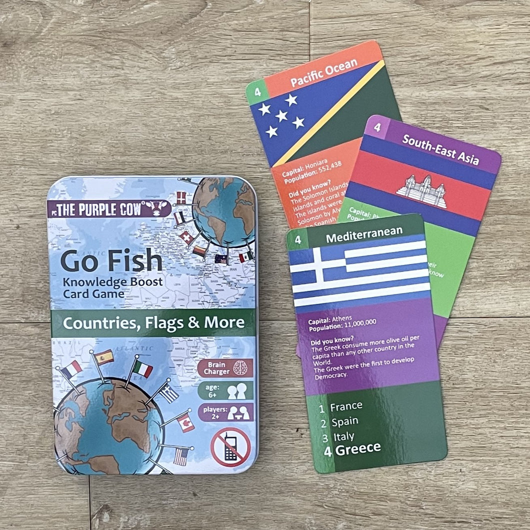 Go fish - countries, flags & more