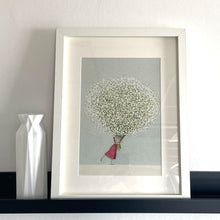 Load image into Gallery viewer, Baby&#39;s breath mounted print
