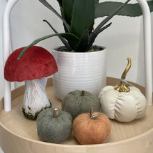 Load image into Gallery viewer, Felt pumpkin hanging decs - various colours
