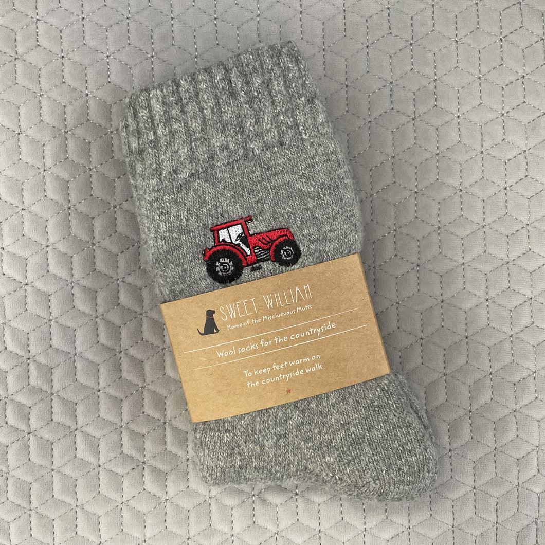 Countryside walking socks - tractor