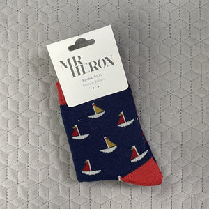 Little boats socks - navy