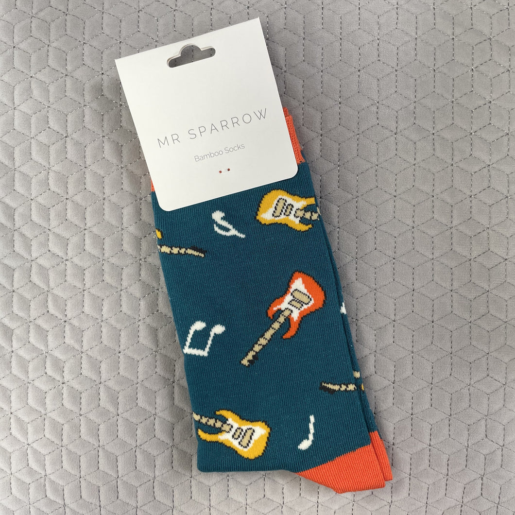 Guitar socks - teal