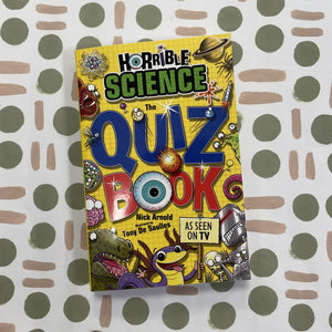 Horrible science quiz book