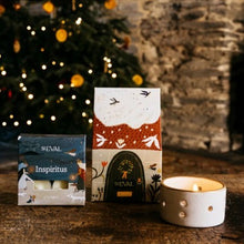 Load image into Gallery viewer, Christmas cottage candle/dec - inspiritus
