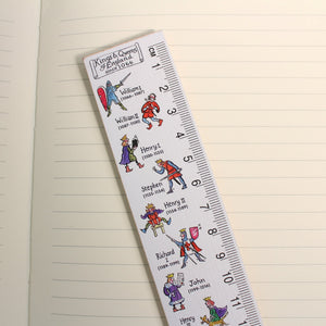 Kings & queens wooden ruler