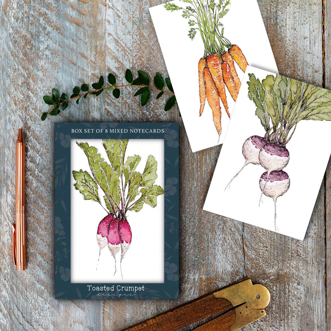 Kitchen Garden - set of 8 notecards