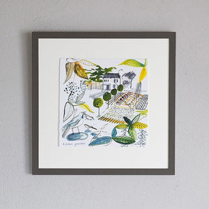 Kitchen garden framed print
