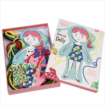 Learn to stitch - dress-up dolly kit