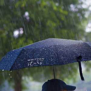 Folding mini umbrella - stars