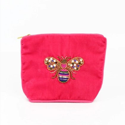 Love bee heart bee purse - small