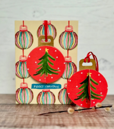 Christmas pop-up bauble card