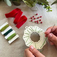 Load image into Gallery viewer, Make your own stitched wreath dec
