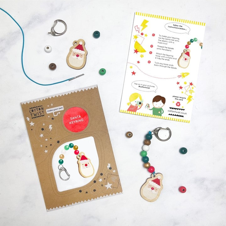 Make your own Santa Claus keyring