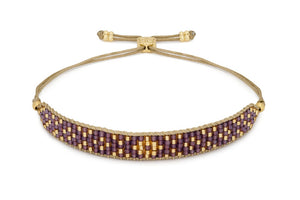 Maya mulberry beaded friendship bracelet