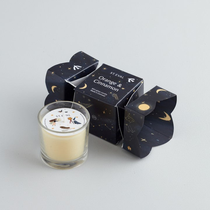 Christmas cracker mini votive - orange & cinnamon