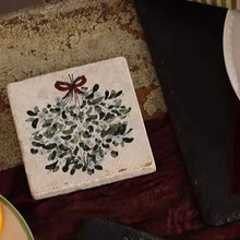 Load image into Gallery viewer, Cork placemat - mistletoe
