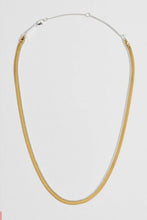 Load image into Gallery viewer, Herringbone chain stacking necklace - gold

