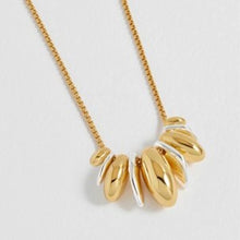 Load image into Gallery viewer, Mixed metal sculptural statement necklace
