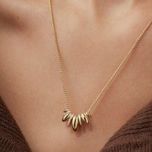 Load image into Gallery viewer, Mixed metal sculptural statement necklace
