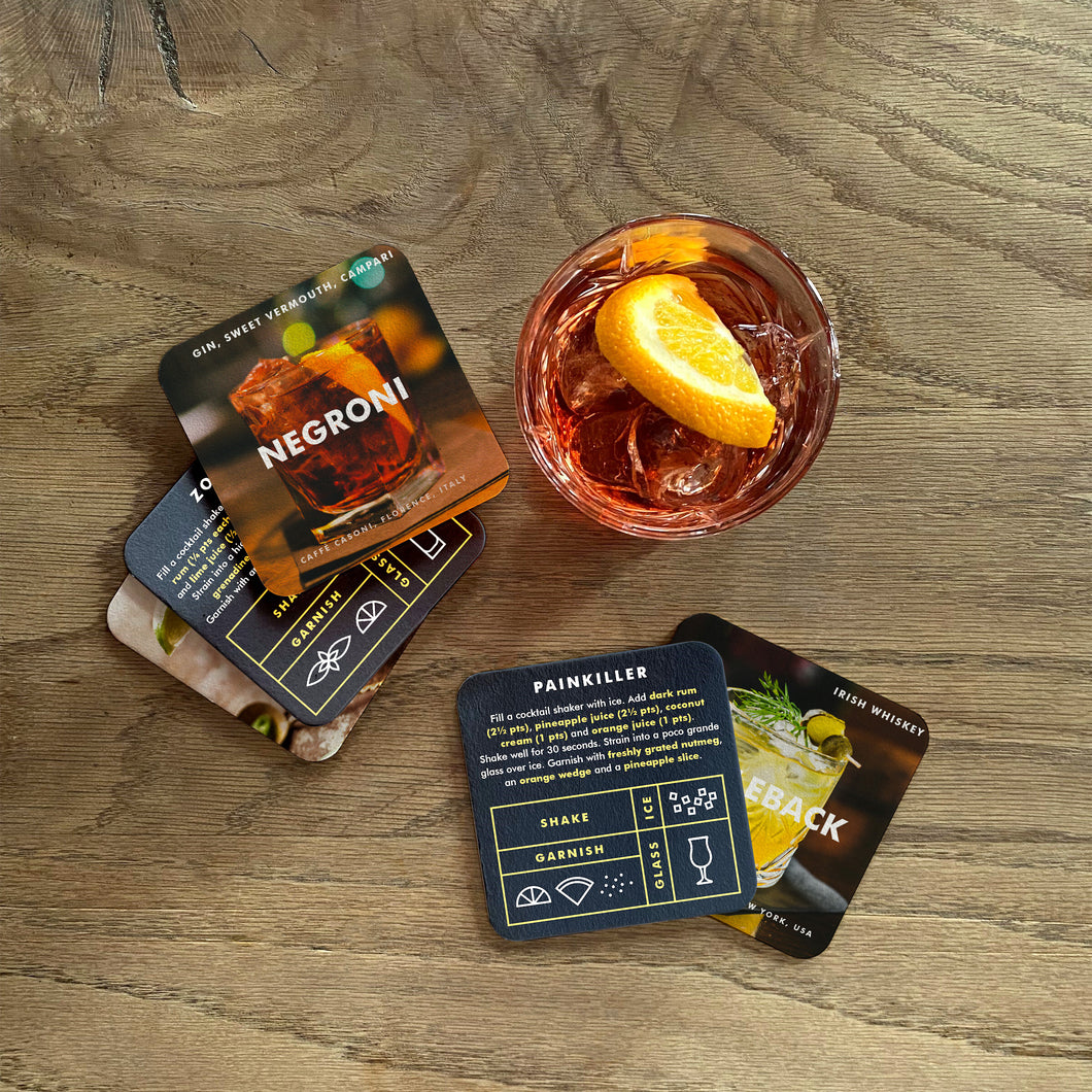 Mixologist coasters