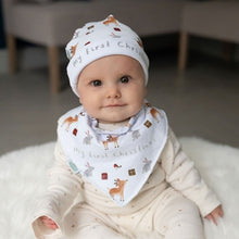 Load image into Gallery viewer, My first Christmas bib - winter animals
