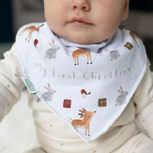 Load image into Gallery viewer, My first Christmas bib - winter animals

