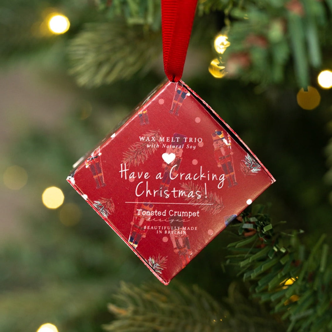 Xmas nutcracker soy wax melts hanging dec