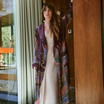 Crane gown - plum
