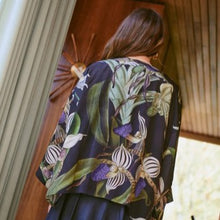 Load image into Gallery viewer, Orchid kimono - black
